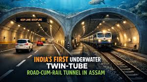 india’s first underwater road cum rail tunnel project