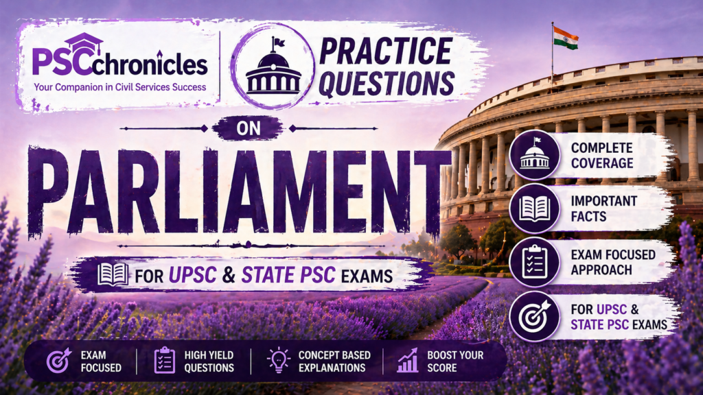 mcqs on parliament