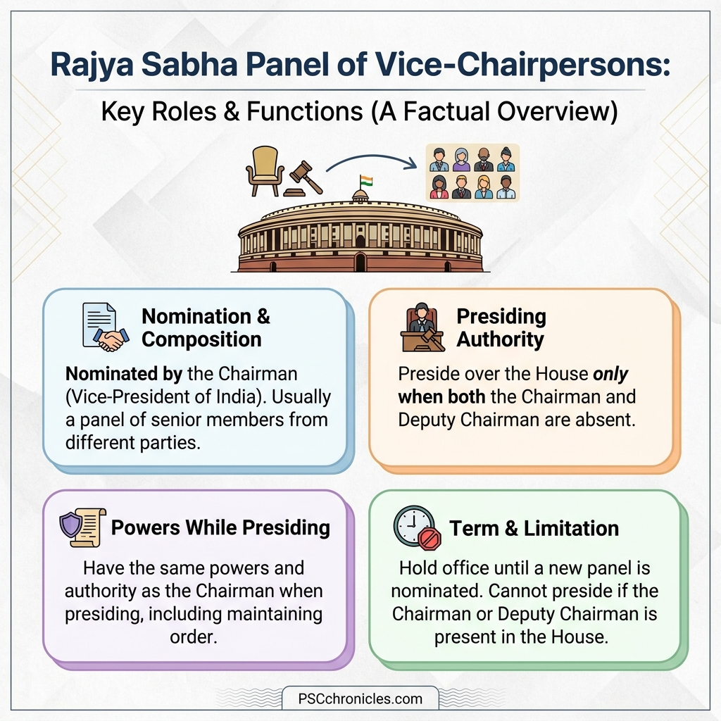 rajya sabha panel of vice chairpersons