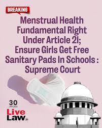 right to menstrual health as fundamental right