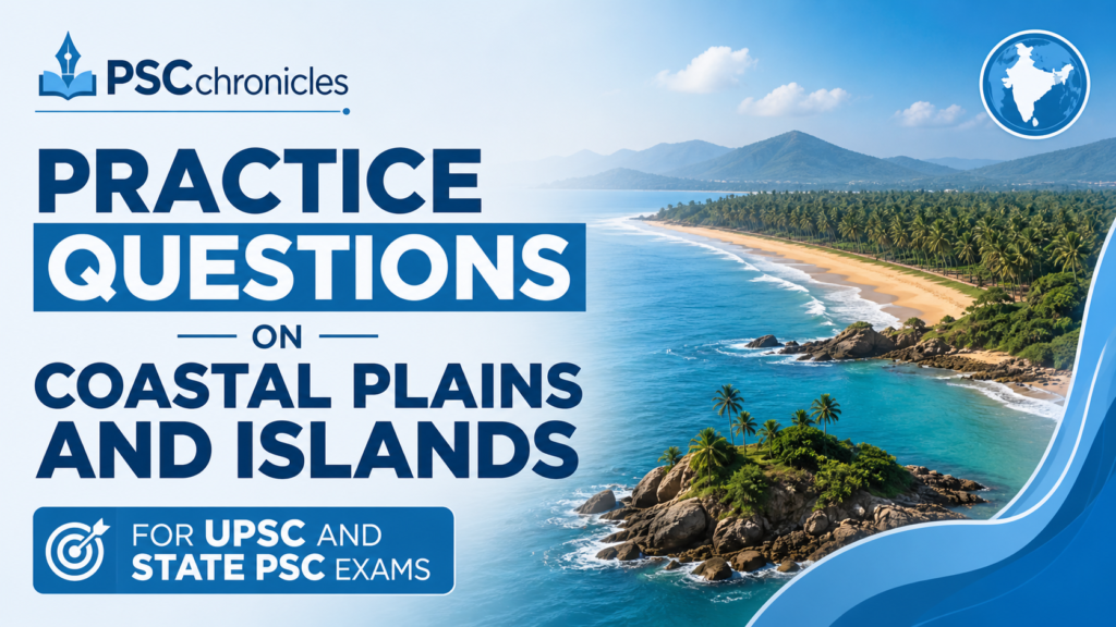 mcqs on coastal plains and islands