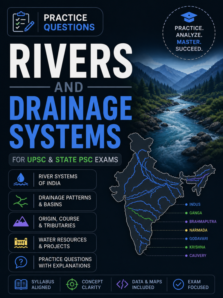 mcqs on rivers