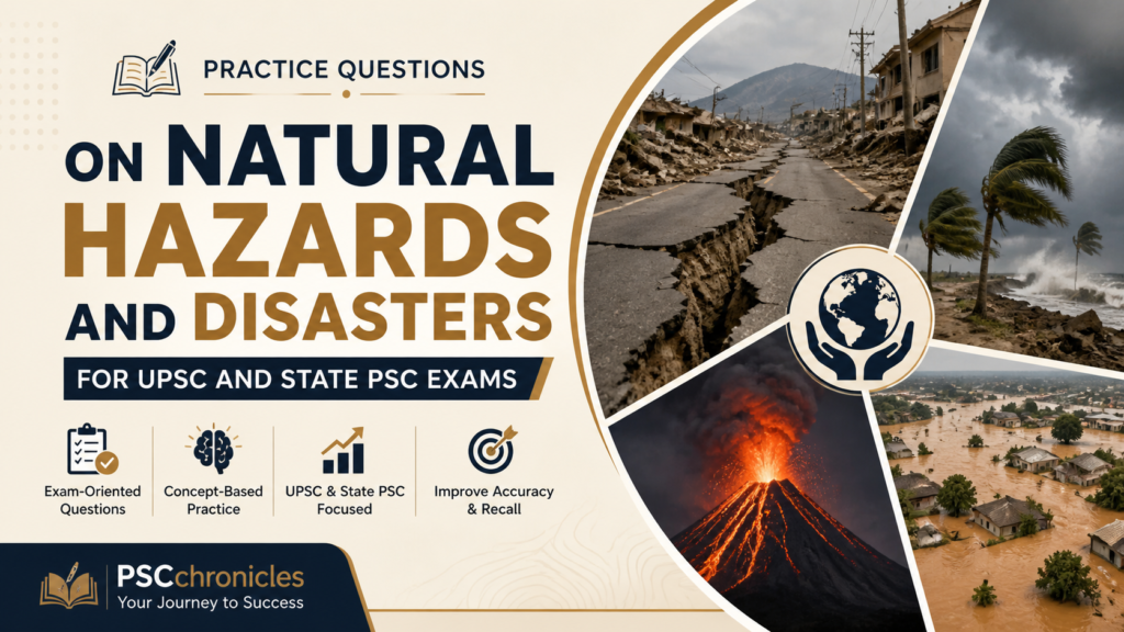 mcqs on natural hazards and disaster