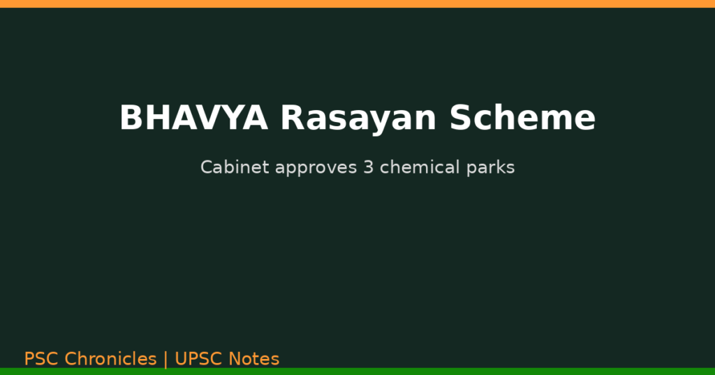 BHAVYA Rasayan scheme chemical parks banner