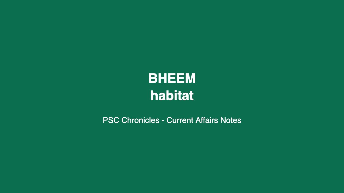 BHEEM habitat