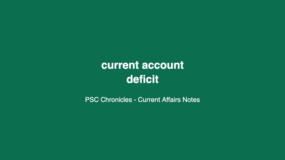 current account deficit