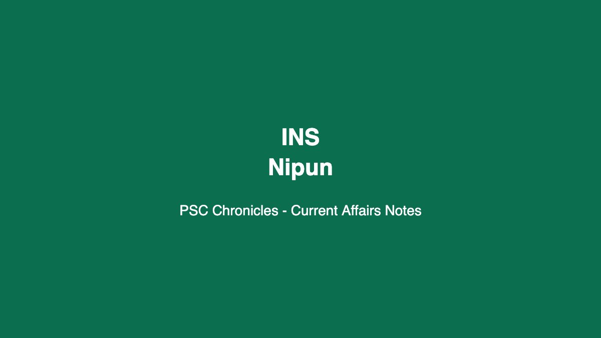 INS Nipun