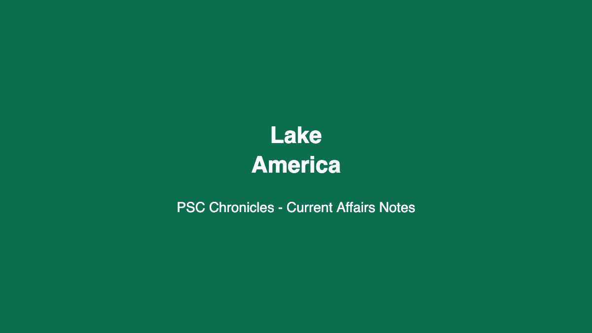 Lake America