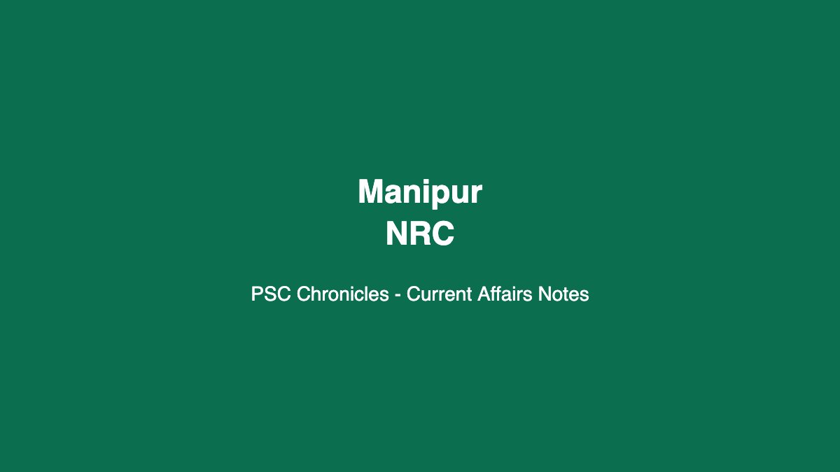 Manipur NRC