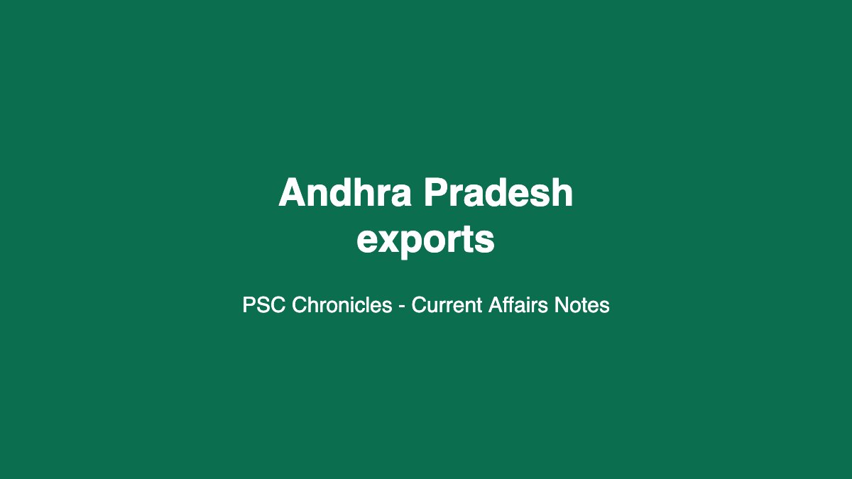 Andhra Pradesh exports