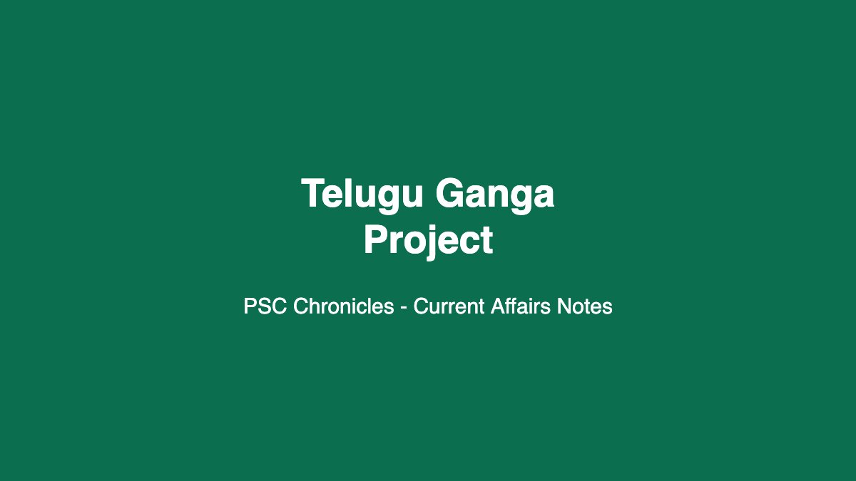 Telugu Ganga Project