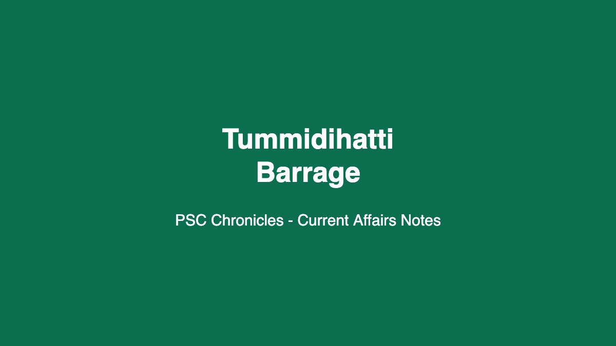 Tummidihatti Barrage